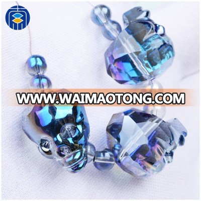 Crystal Beads Factory Colorful Wholesale Faceted Crystal Skull Beads