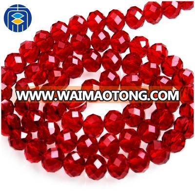 China Factory 6mm Faceted Crystal Glass Bead